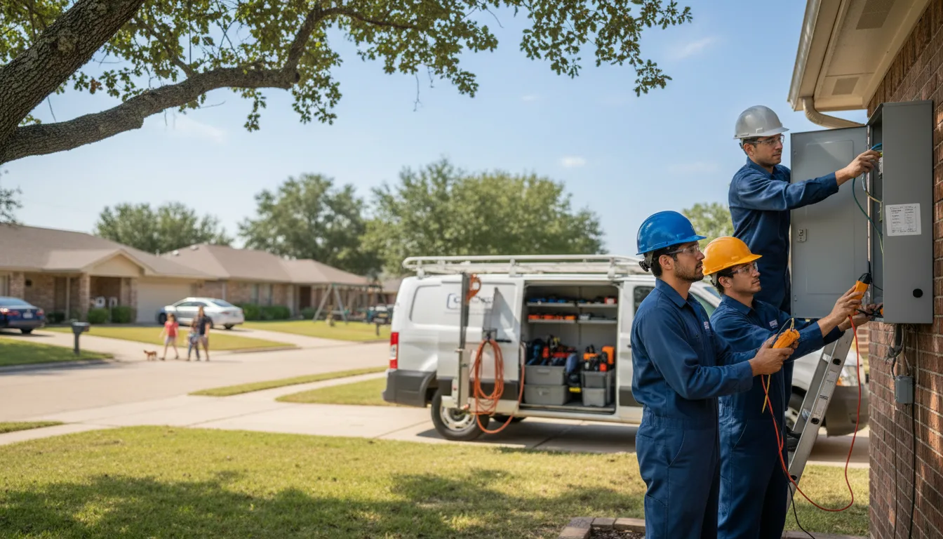 Certified electrician providing emergency electrical services in Mcclelland, IA
